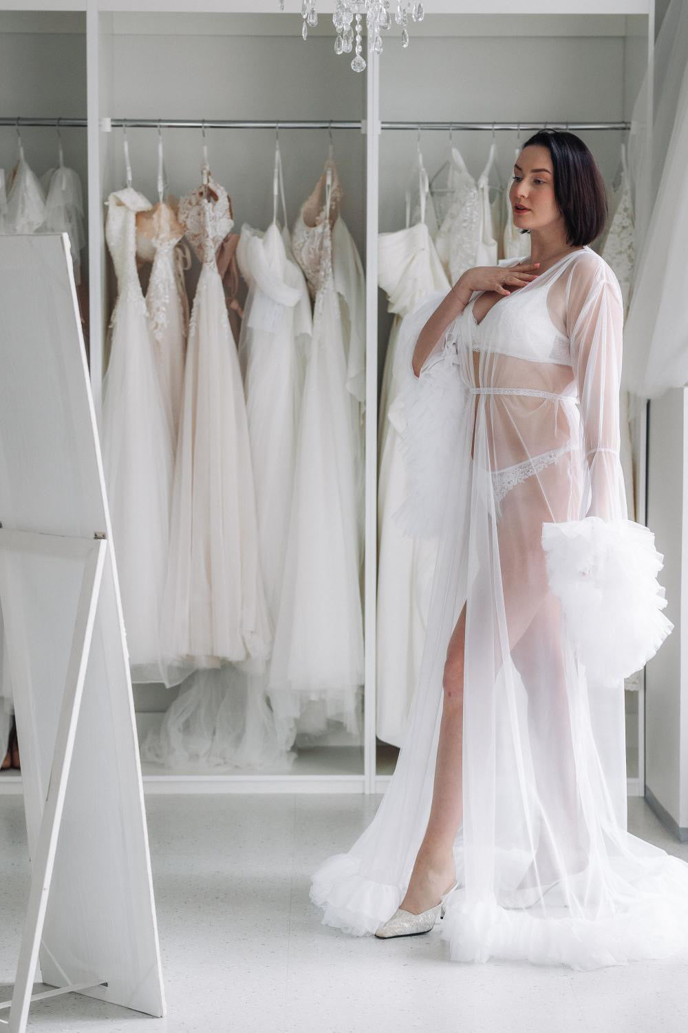 Meringue tulle robe